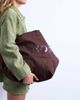 Topshop Topshop large canvas tote bag in brown - 4