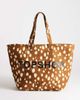 Topshop Topshop large canvas tote in deer print-Brown - 1