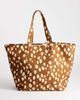 Topshop Topshop large canvas tote in deer print-Brown - 4