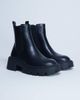 Topshop Topshop Layla chunky chelsea boots in black - 3