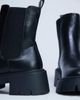 Topshop Topshop Layla chunky chelsea boots in black - 4