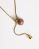 Topshop Topshop Leah lariat necklace with bead in gold-tone stainless steel - 4