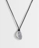 Topshop Topshop Leila cord necklace with pendant in silver and black - 1