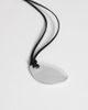 Topshop Topshop Leila cord necklace with pendant in silver and black - 2