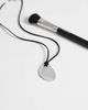 Topshop Topshop Leila cord necklace with pendant in silver and black - 4