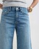 Topshop Topshop light weight wide crop jeans in bleach-Blue - 3