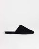 Topshop Topshop Lillie real suede round toe flat shoes in black - 1