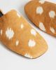 Topshop Topshop Lillie round toe flats in deer print hair-on real leather-Neutral - 4