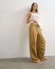 Topshop Topshop linen blend cargo pants in tan-Brown - 4