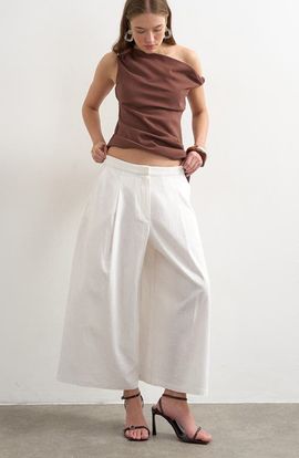 Topshop Topshop Linen Blend Culottes