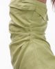 Topshop Topshop linen fold over bandeau top in pistachio green - 2