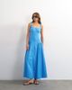 Topshop Topshop linen rich dropped waist maxi sundress in cornflower blue - 1