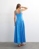 Topshop Topshop linen rich dropped waist maxi sundress in cornflower blue - 4