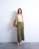 Topshop Topshop linen sarong maxi skirt in green - 1