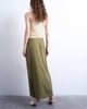 Topshop Topshop linen sarong maxi skirt in green - 3