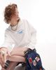 Topshop Topshop livewell sport long sleeve graphic skater tee in white - 2