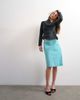 Topshop Topshop long sleeve cowl neck cupro top in black - 2