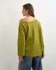Topshop Topshop long sleeve fallen shoulder top in moss green - 4