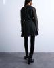 Topshop Topshop long sleeve lace trim mini day dress in black and white polka dots - 4