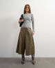 Topshop Topshop long sleeve micro v top in gray heather - 3