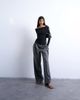 Topshop Topshop long sleeve off the shoulder top in black - 2