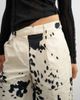Topshop Topshop longline bermuda shorts in ink smudge-Green - 3