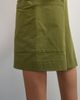 Topshop Topshop longline bermuda shorts in khaki-Green - 4
