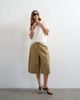 Topshop Topshop longline cargo shorts in tan-Brown - 3
