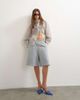 Topshop Topshop longline jersey shorts in gray - 1