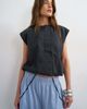 Topshop Topshop longline piping detail sports shorts in light blue - 3