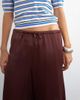 Topshop Topshop longline satin bermuda shorts in chocolate-Brown - 4
