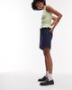 Topshop Topshop loose jorts in rinse wash denim-Blue - 2