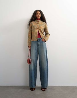 Topshop Topshop low rise baggy boyfriend jean in mid blue