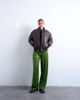 Topshop Topshop low rise satin pants in green - 1