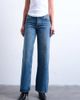 Topshop Topshop low rise straight leg jeans in vintage blue-Gray - 3