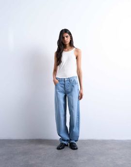 Topshop Topshop Lowrie low rise baggy jeans in vintage blue