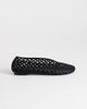Topshop Topshop Luna woven ballet flats in black - 1