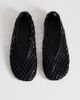 Topshop Topshop Luna woven ballet flats in black - 2