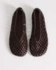 Topshop Topshop Luna woven ballet flats in chocolate-Brown - 2