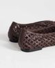 Topshop Topshop Luna woven ballet flats in chocolate-Brown - 4