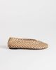 Topshop Topshop Luna woven ballet flats in sand-Neutral - 1