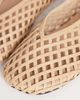 Topshop Topshop Luna woven ballet flats in sand-Neutral - 4