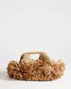 Topshop Topshop Mabel straw fringe clutch in natural-Neutral - 4