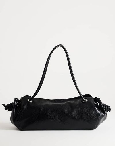 Topshop Topshop Maddie large shoulder bag in black