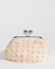 Topshop Topshop Maeve small embellished clutch in off-white - 1