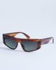 Topshop Topshop Malta visor large sunglasses in brown - 1