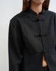 Topshop Topshop mandarin collar blazer in black - 4