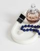 Topshop Topshop Marais beaded necklace with pearl charm in blue and white faux marble - 2