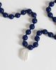 Topshop Topshop Marais beaded necklace with pearl charm in blue and white faux marble - 4