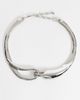 Topshop Topshop Mario statement necklace in silver - 1